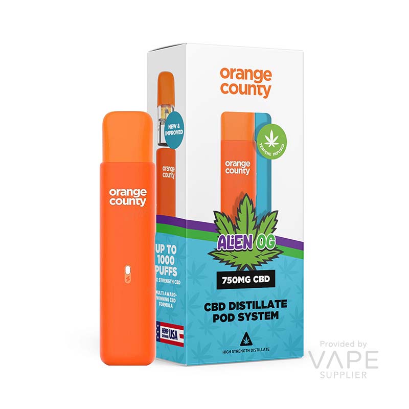 Orange County CBD Orange County 1ml 750mg (75%) CBD Vape Device product image
