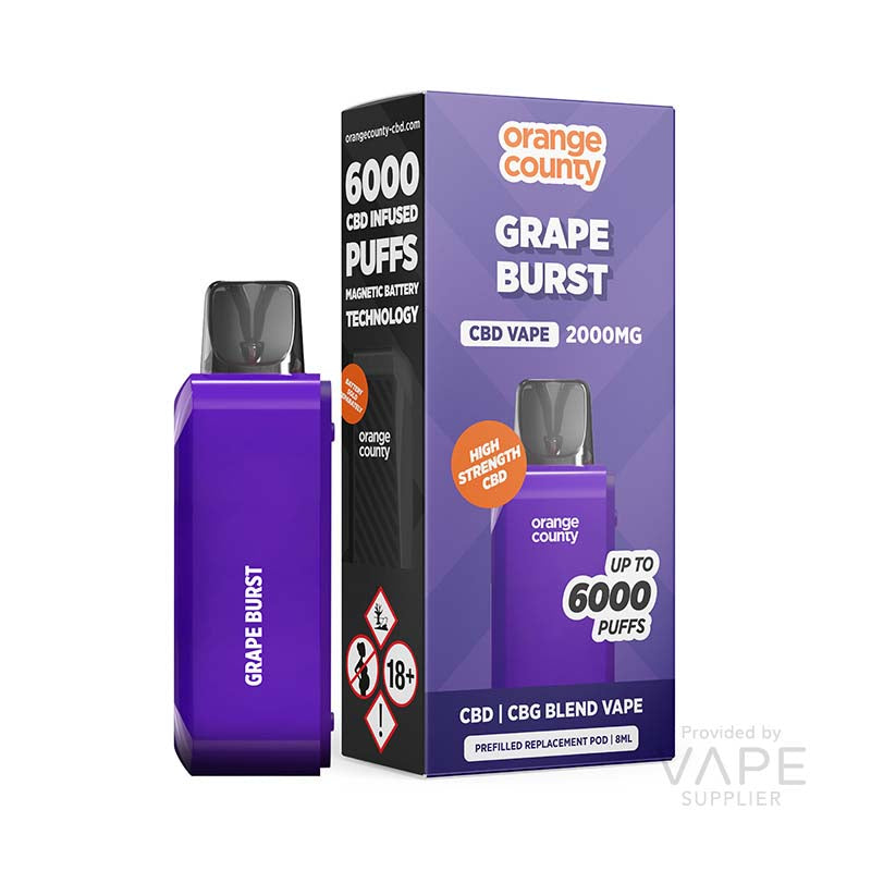 Orange County CBD Orange County CBD/CBG 2000mg (10%) 6000 Puff Vape Pod product image