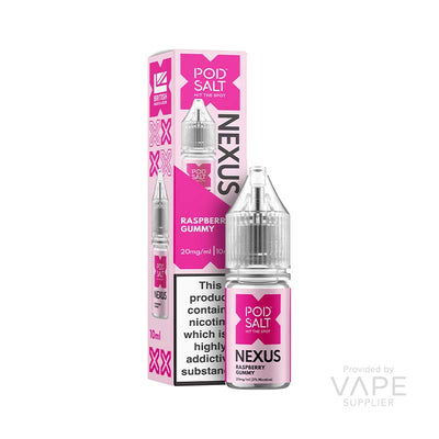 Nexus Pod Salt Raspberry Gummy 20mg Nic Salt E-liquid