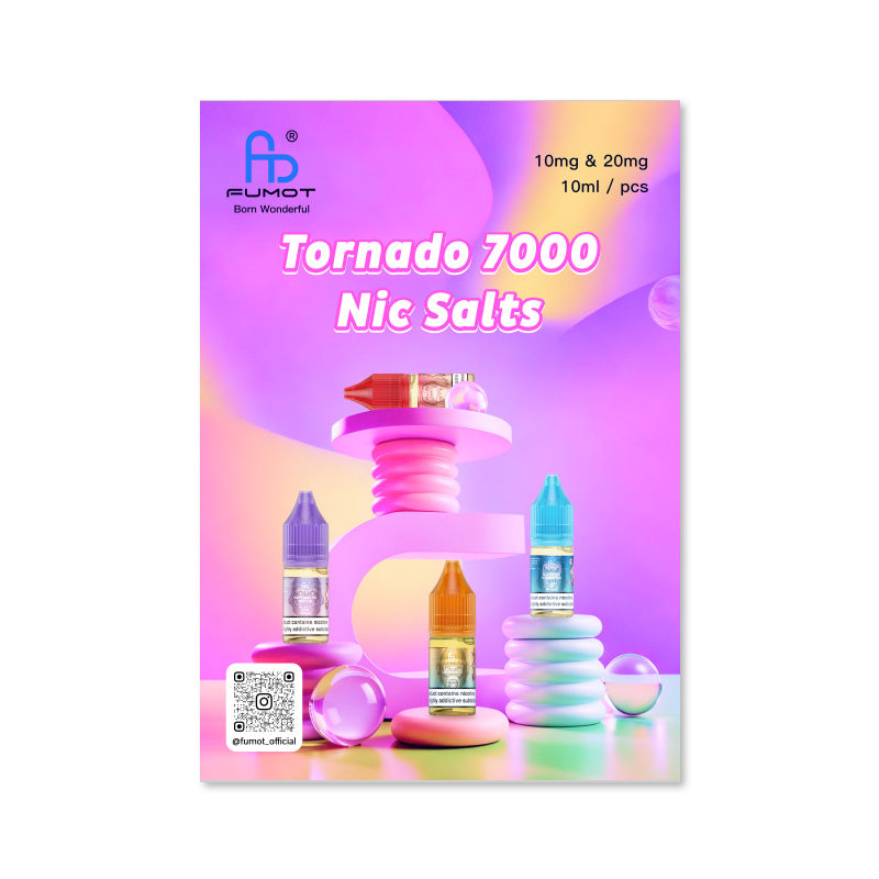 Fumot Tornado 7000 Nic Salts Poster – Vape Supplier Ltd