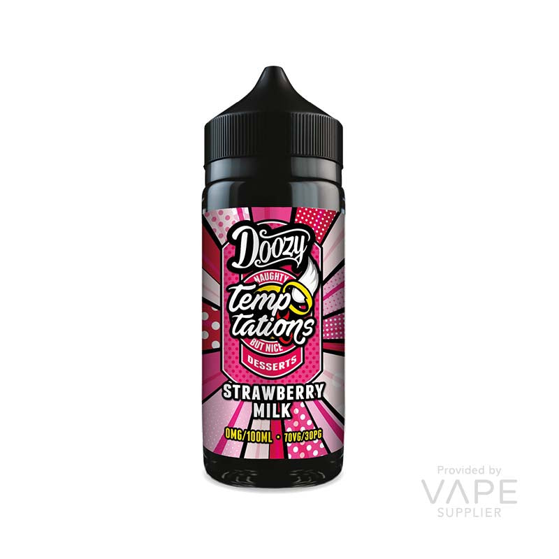 Doozy Vape Co Doozy Temptations Strawberry Milk 100ml Shortfill — image 1 of 1