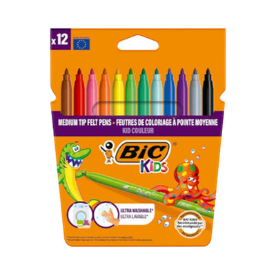 Bic Stationery Kids Colour Felt Wallet 12 RRP £4.99 [10 pcs]