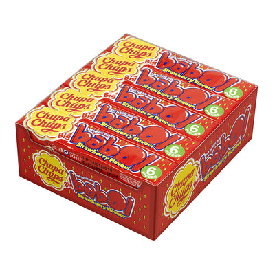 Chupa Chups Big Babol Bubblegum Strawberry 6 pcs x 20