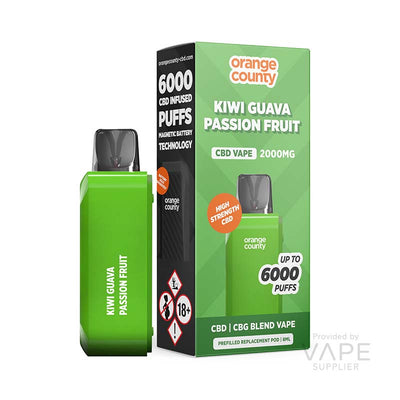 Orange County CBD/CBG 2000mg (10%) 6000 Puff Vape Pod