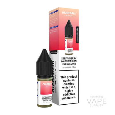 Nicorefill Nic Salts Strawberry Watermelon Bubblegum 10mg Nic Salt E-liquid