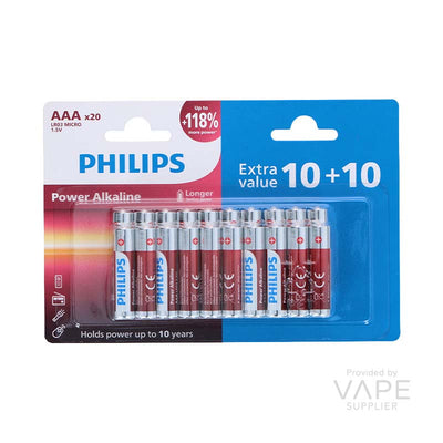 Philips AAA 20 Batteries