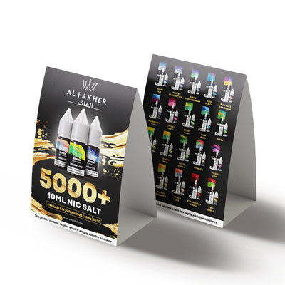 al fakher 5000 nic salt tent card