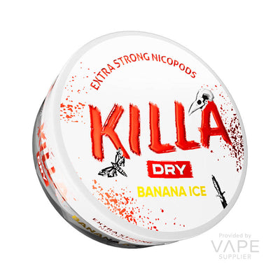 killa dry 16mg nicotine pouches banana ice