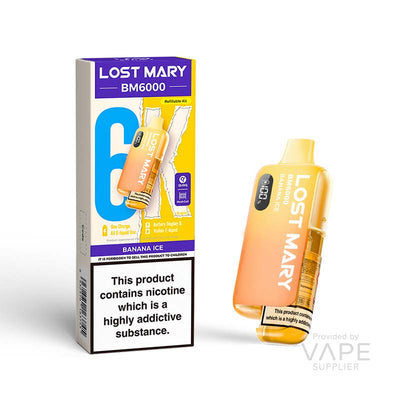 Lost Mary BM6000 Banana Ice 20mg Prefilled Pods