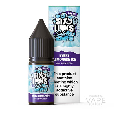 six licks sub zero 10mg berry lemonade ice