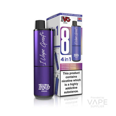 IVG 2400 20mg Prefilled Pod Kit Blackcurrant Lemonade