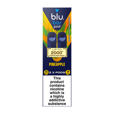 Blu Bar Pod 20mg Replacement Vape Pods Pineapple
