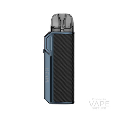 lost vape thelema elite 40 pod kit blue carbon