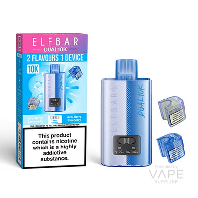 elf bar dual 10k 20mg legal big puff device blue edition