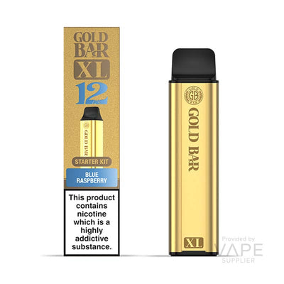 Gold Bar XL 20mg Prefilled Pod Kit Blue Raspberry