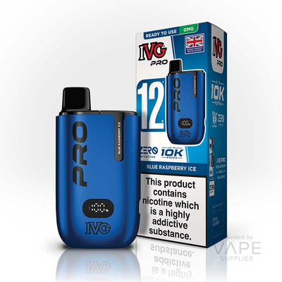 IVG Pro 12 0mg Prefilled Pod Kit Blue Raspberry Ice