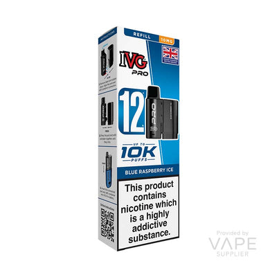 IVG Pro 12 10mg Prefilled Pods Blue Raspberry Ice