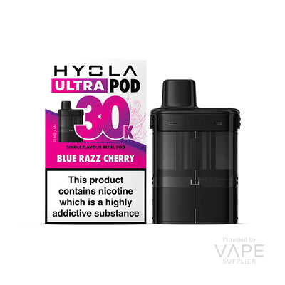 Hyola Ultra 30K Blue Razz Cherry Prefilled Pods