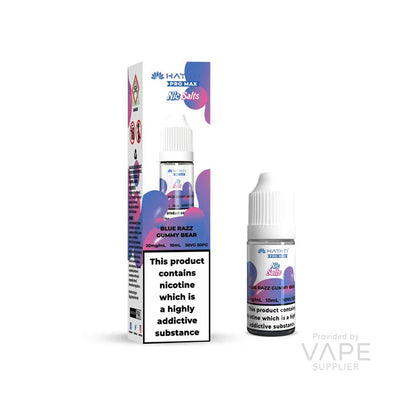 hayati pro max nic salt eliquid 10mg blue razz gummy bear