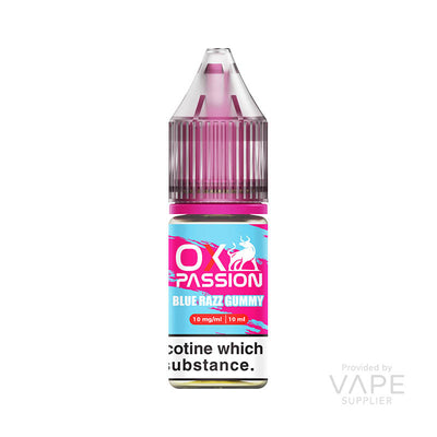 oxva ox passion 10mg nic salt blue razz gummy