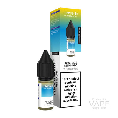 Nicorefill Nic Salts Blue Razz Lemonade 10mg Nic Salt E-liquid