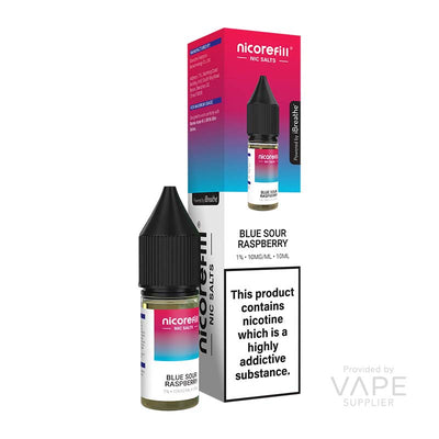 Nicorefill Nic Salts Blue Sour Raspberry 10mg Nic Salt E-liquid