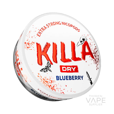 killa dry 16mg nicotine pouches blueberry