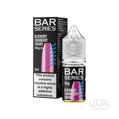 bar series 10mg nic salt blueberry cranberry cherry