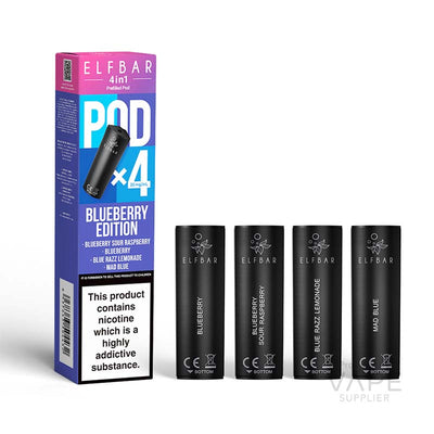 elf bar 4 in 1 prefilled pods 20mg blueberry edition