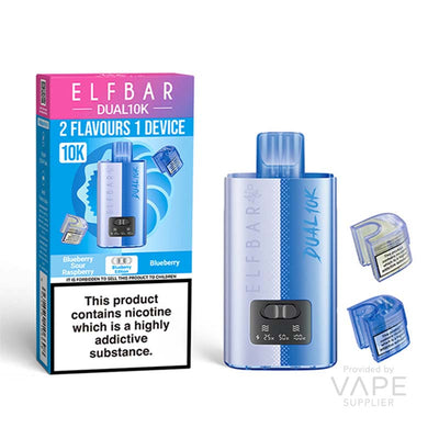 elf bar dual 10k 20mg legal big puff device blueberry edition