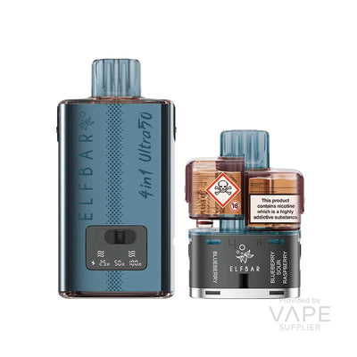 ELFBAR 4 in 1 Ultra50 Prefilled Pod Kit Vape Supplier Ltd ELFBAR 4 in 1 Ultra50 Prefilled Pod Kit Vape Supplier Ltd