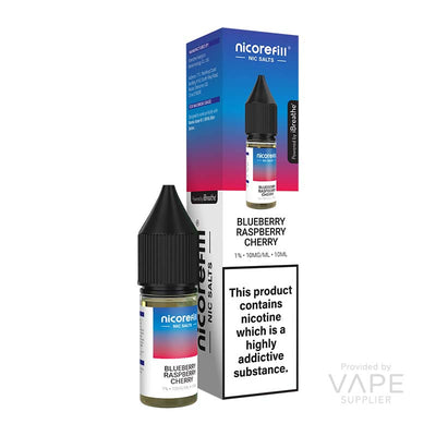 Nicorefill Nic Salts Blueberry Raspberry Cherry 10mg Nic Salt E-liquid