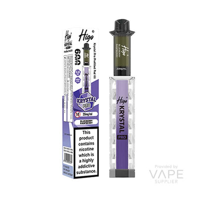 Higo Krystal Pro 20mg Prefilled Pod Kit Blueberry Raspberry