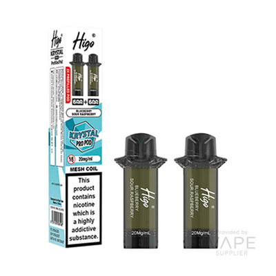 Higo Krystal Pro 20mg Prefilled Pods Blueberry Sour Raspberry
