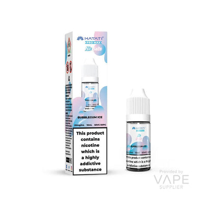 hayati pro max nic salt eliquid 10mg bubblegum ice