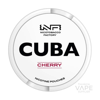 cuba white 25mg nicotine pouch cherry