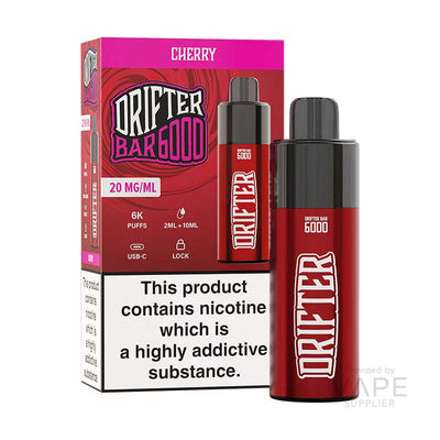 drifter bar 6000 20mg legal big puff cherry