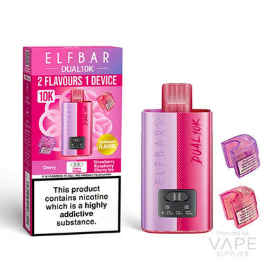 elf bar dual 10k 20mg legal big puff device cherry edition