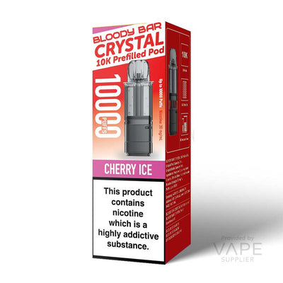 Bloody Bar Crystal 10K 20mg Prefilled Pods Cherry Ice