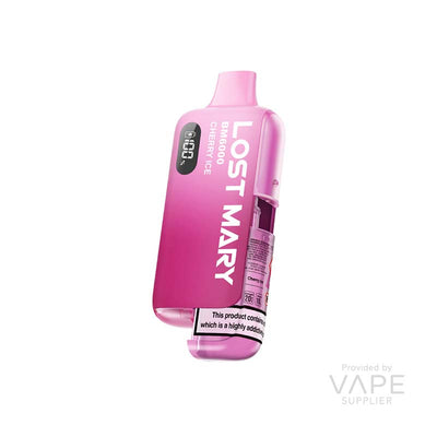 lost mary bm6000 big puff disposable 20mg cherry ice