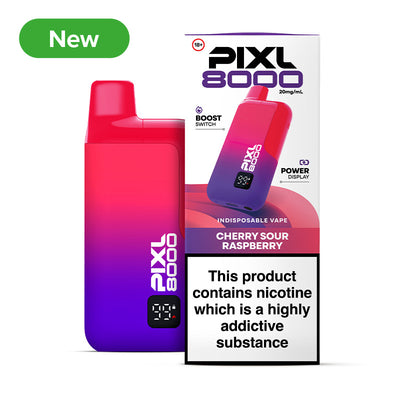 NEW PIXL 8000 20mg Prefilled Pod Kit Cherry Sour Raspberry