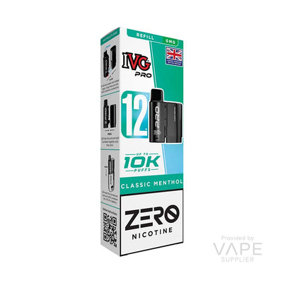 IVG Pro 12 0mg Prefilled Pods Classic Menthol