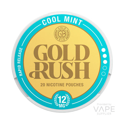 gold bar gold rush nicotine pouches 12mg cool mint