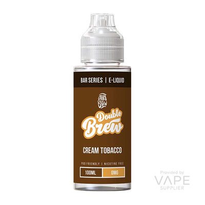 ohm brew double brew bar series 100ml shortfill cream tobacco