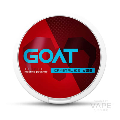 goat nicotine pouches 28mg crystal ice