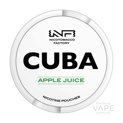 cuba white 25mg nicotine pouch apple juice