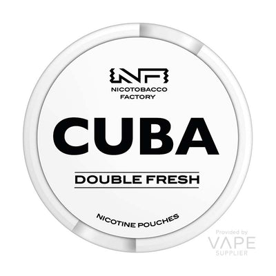 cuba white 25mg nicotine pouch double fresh