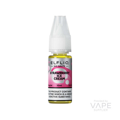 elfliq nic salts 10mg strawberry ice cream