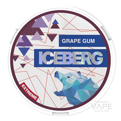 iceberg 50mg extreme nicotine pouches grape gum