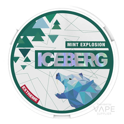 iceberg 50mg extreme nicotine pouches mint explosion